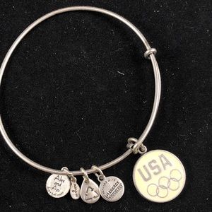 Alex & Ani USA Olympic expandable charm bracelet